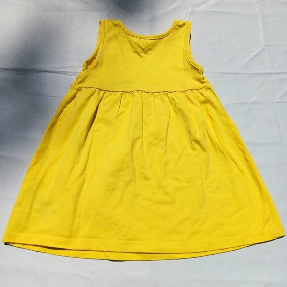 Disney Minnie Mouse Cool Girls Yellow A-Line Tank Dress Baby Toddler 12-18 Month - Picture 3 of 6